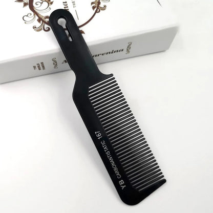 Black Flattop Hair Cutting Comb Hair Brush