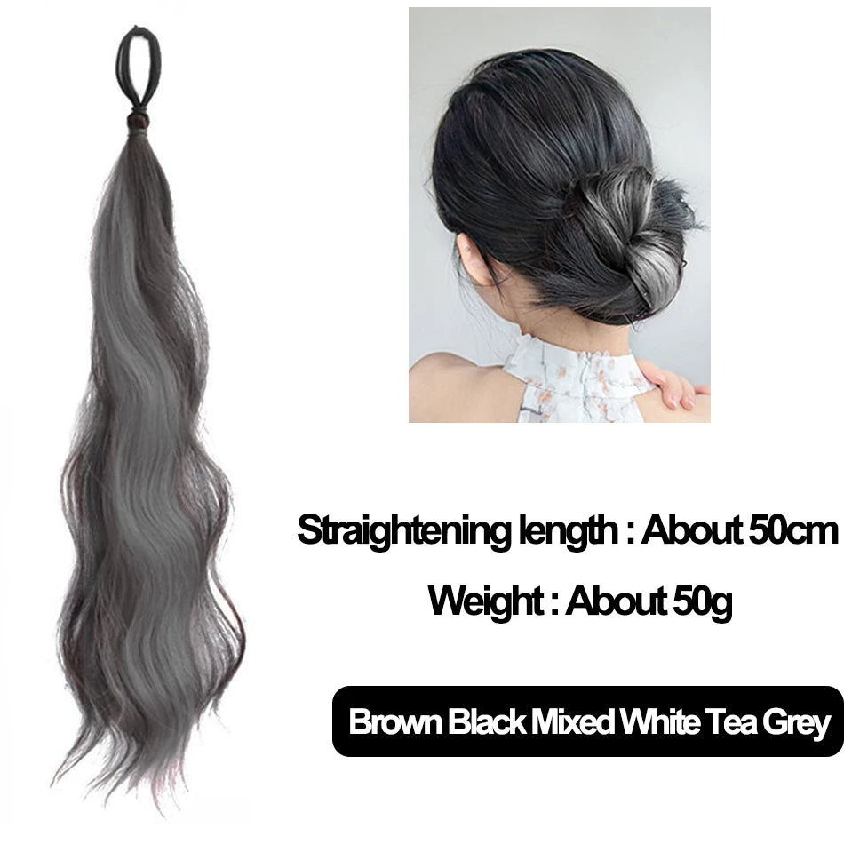 50cm Synthetic Self-Winding Ball Head Wig