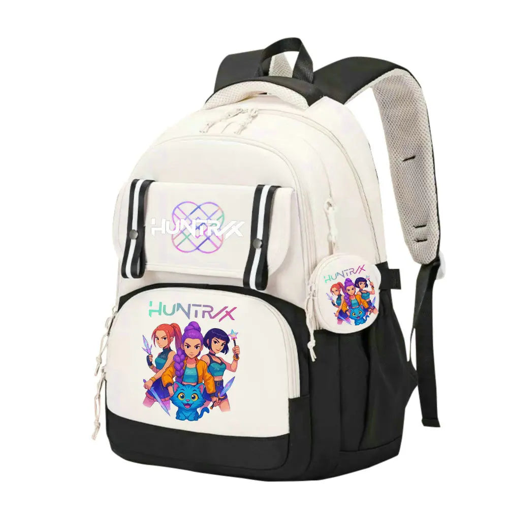 KPop Demon Hunters School Bag Backpack Zipper Bookbag