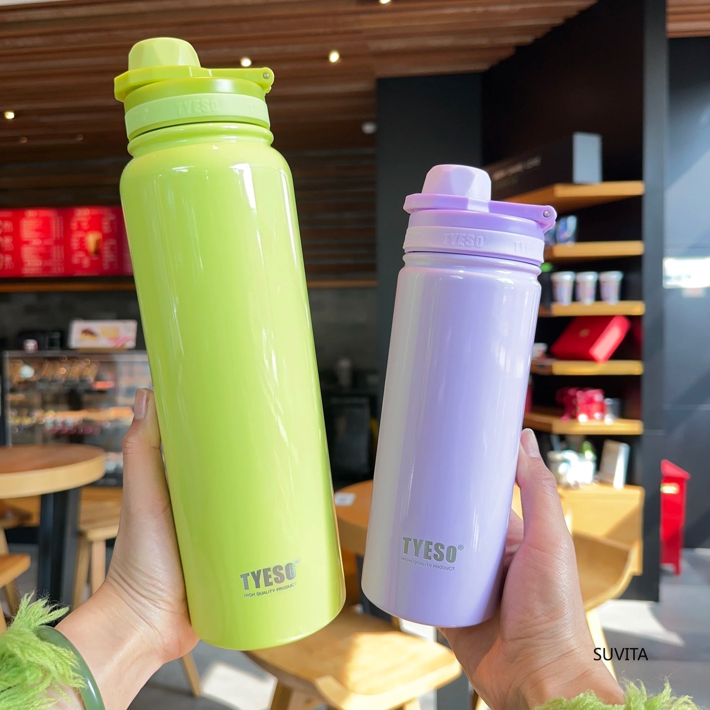 Tyeso Stainless Steel Thermos Water Bottle