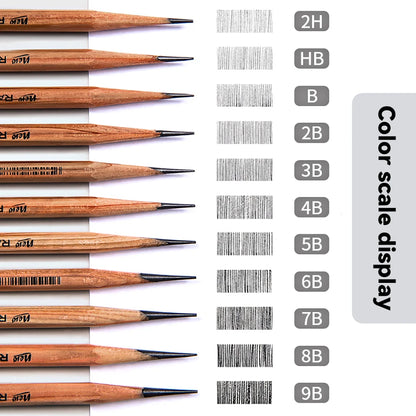 5/6/7/12 PCS Charcoal Graphite Sketch Pencils Set