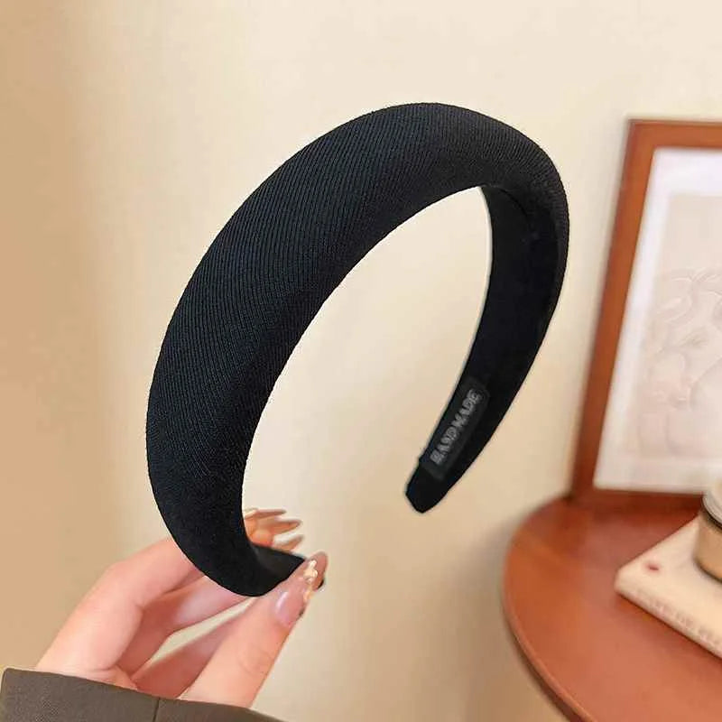 1/2/3/5pcs Wild Solid Color Sponge Headband