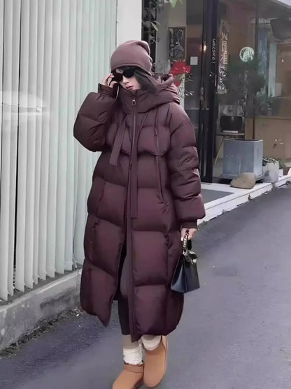 Cotton Long Coat Korean Thick Jackets