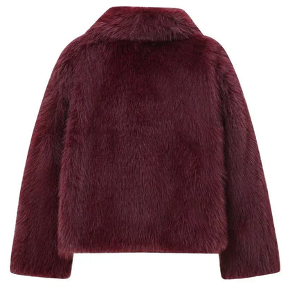 Long Sleeve Fur Casual Coats