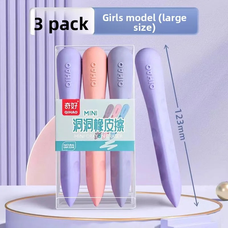 3-5PCS/Box Primary School Students Hole Large Eraser