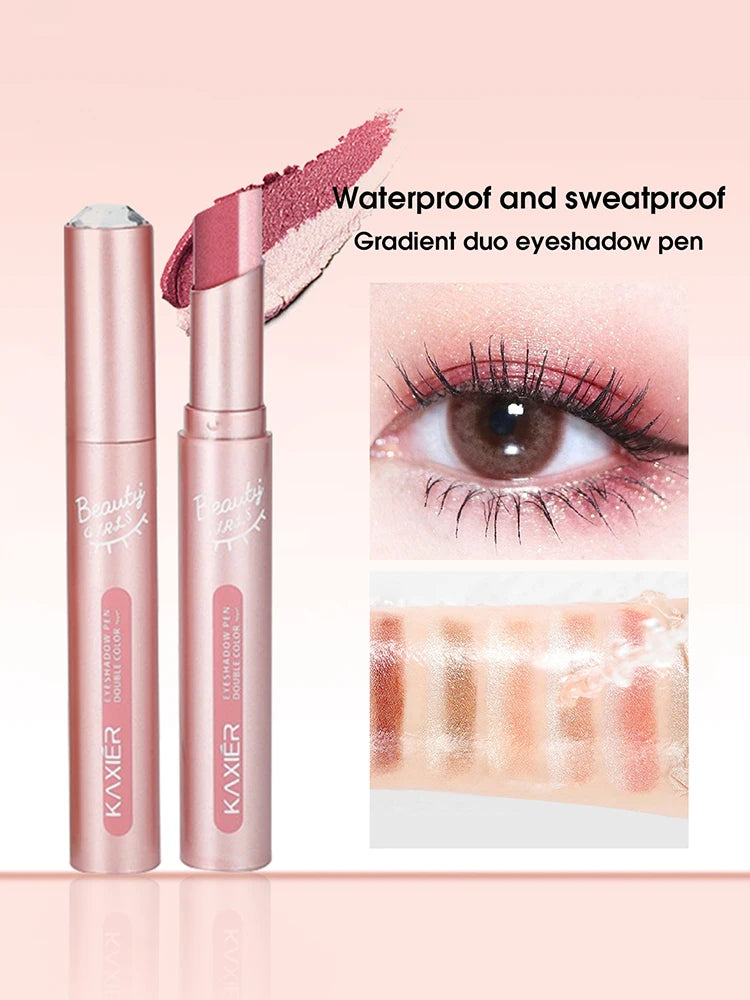 Gradient two-color eye shadow pen waterproof