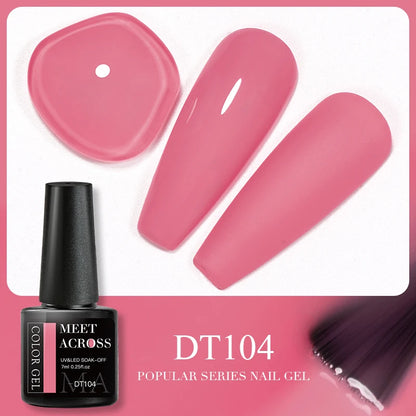 Pink Dried Flower Gel Nail Polish