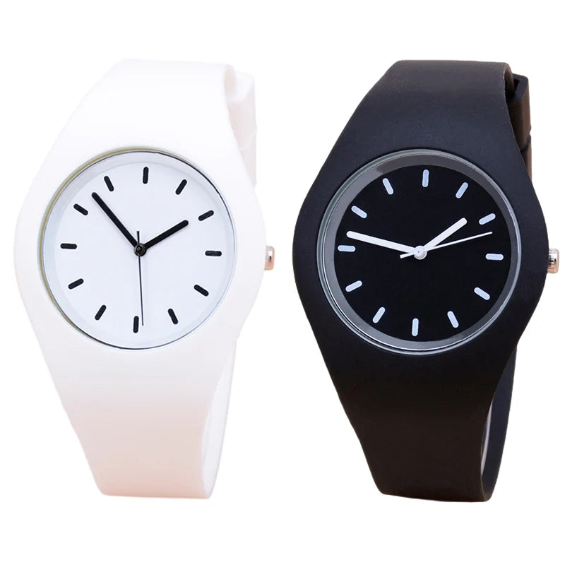 Silicone Strap Quartz Watch