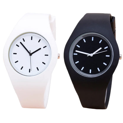 Silicone Strap Quartz Watch