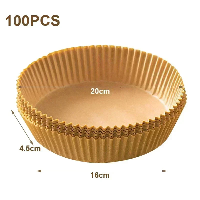 1/100PCS Air Fryer Disposable Paper
