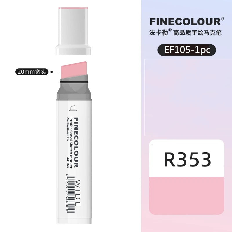 Finecolour 20mm Wide Markers Alcohol Line Sketching Art Markers Pen