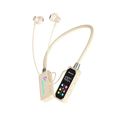 Color Screen Bluetooth 5.4 Earphones Neckband Headphones
