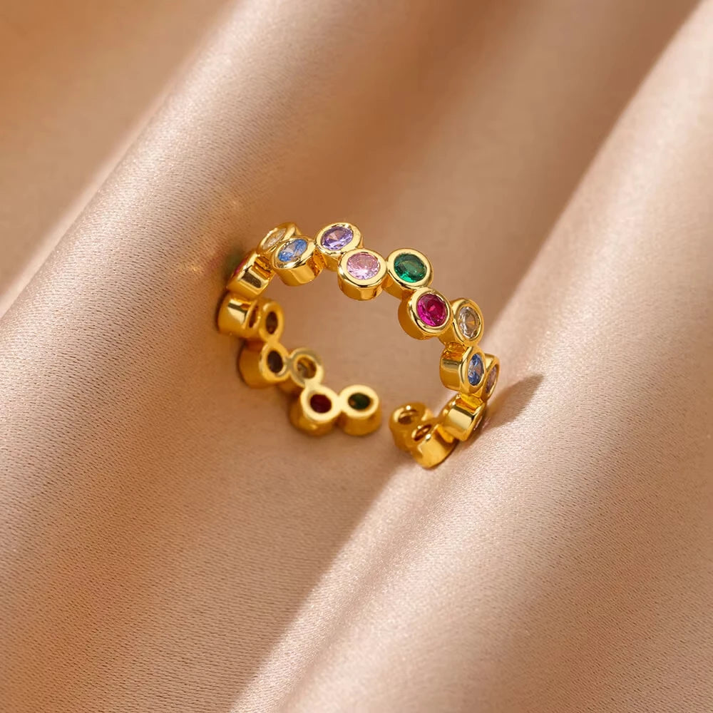 DANA Colorful Zircon Rings