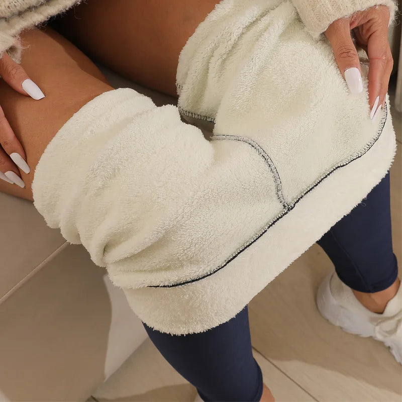 Leggings Seamless High Waist Thermal Winter Warm Tights Solid Stretchy Pants