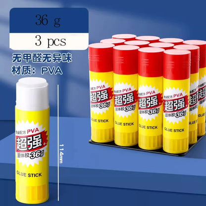 Super Strong Solid Glue Sticks 9g/36g for Students Crafts & Office Ticket Pasting