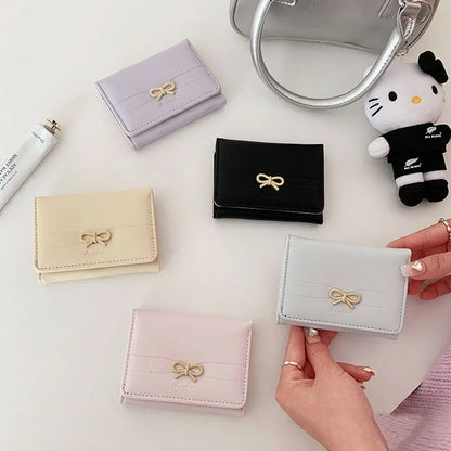 Cute Bow Small Card Holder wallet