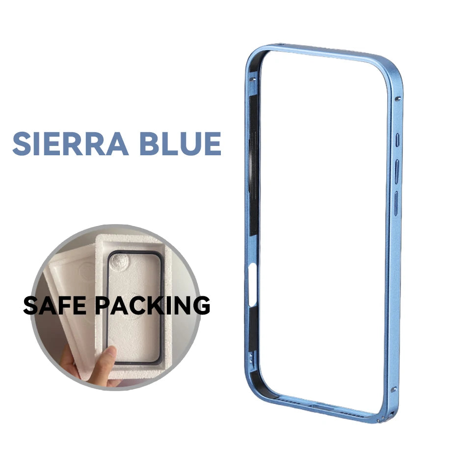 Light Aluminum Metal Frame Thin Case Bumper For iPhone 17  Max Alloy Titanium Protect Back