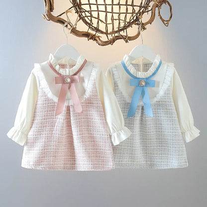 6M-3Y Vintage Spring Autumn Newborns Princess Dress