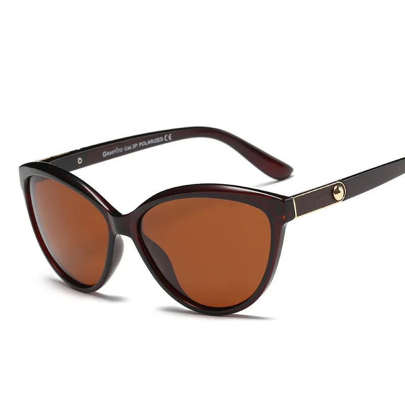 Luxury Polarized  Vintage Design Cat Eye Glasses