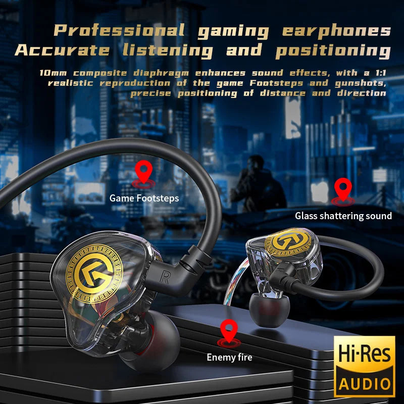 Wired Earphone 3.5mm Type C Digital Chip In Ear Headphone