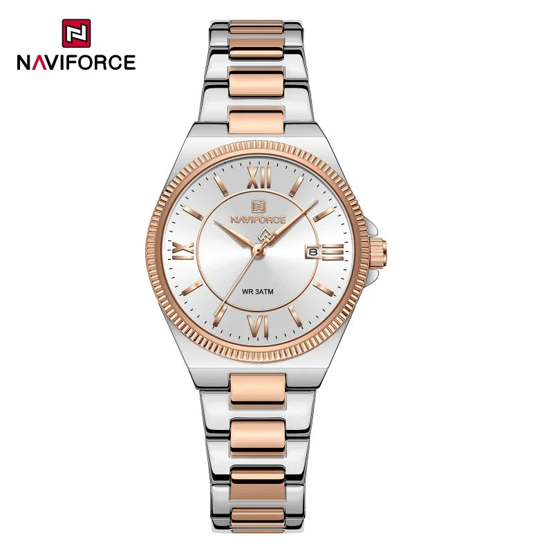 Vintage Display Stainless Steel 3ATM Waterproof Elegant Quartz Watch
