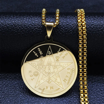 Seven Archangels Amulet Stainless Steel Necklaces