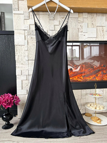 Sexy slit sexy lace patchwork Pyjama