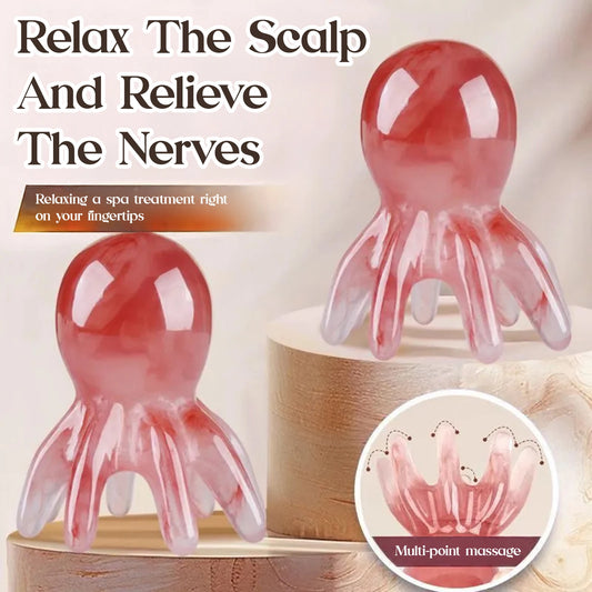 Octopus Head Massager Comb Head Meridian
