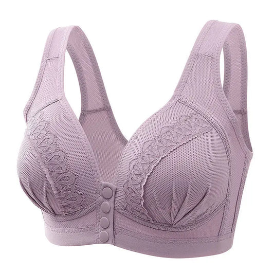 Mom Bra Large Size Front Buttons Bra