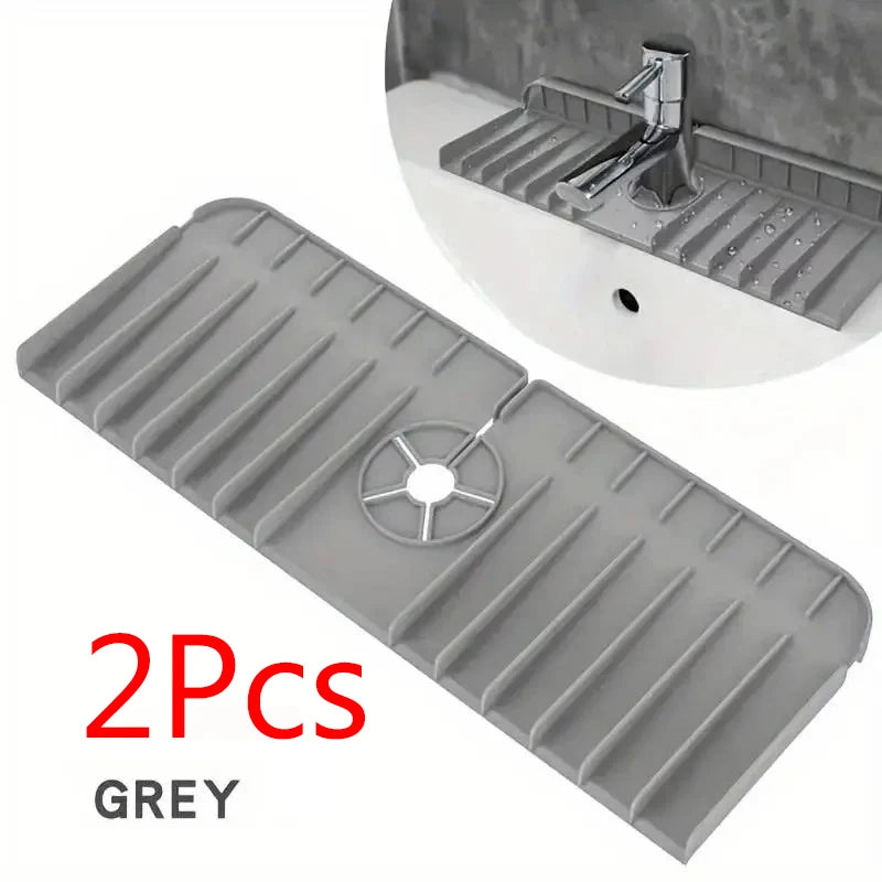 Silicone Faucet Mat Dish Soap Sponge Holder Sink