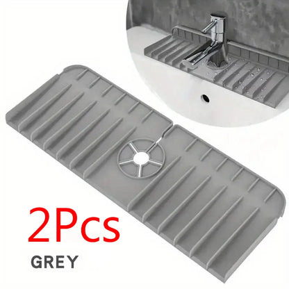 Silicone Faucet Mat Dish Soap Sponge Holder Sink