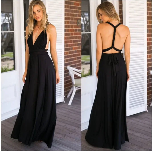 Rust Bridesmaid Dress Infinity Multiway Maxi Bridesmaid Dress