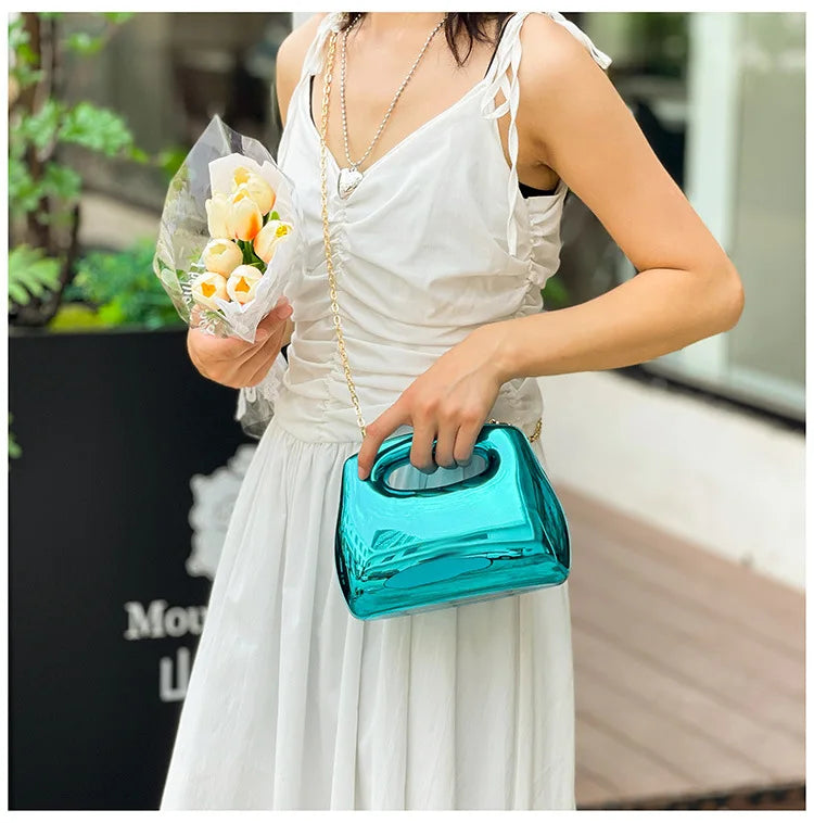 DANA Golden Acrylic Hobo Bags