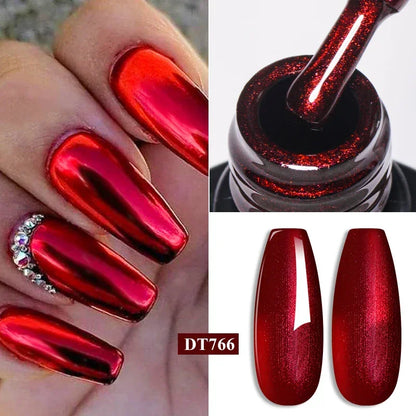 7ml Red Series Gel Nail Polish Glitter