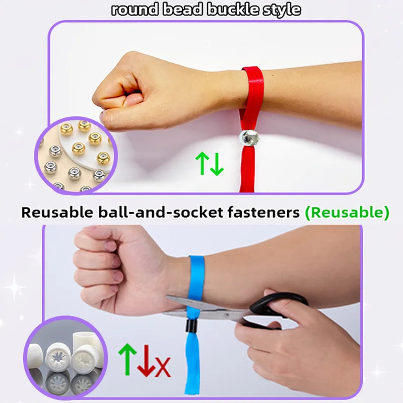 50Pieces Customizable Cloth Logo Fabric Wristband