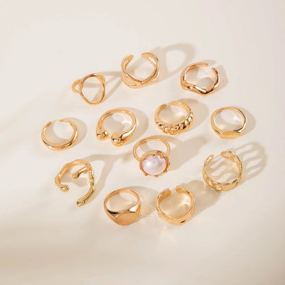 DANA Circle Geometry Opening Joint Rings Set