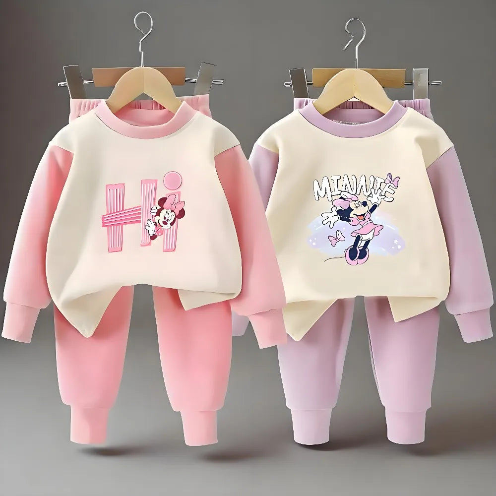 Autumn Long Sleeve Bottom Sleepwear Pajamas Sets