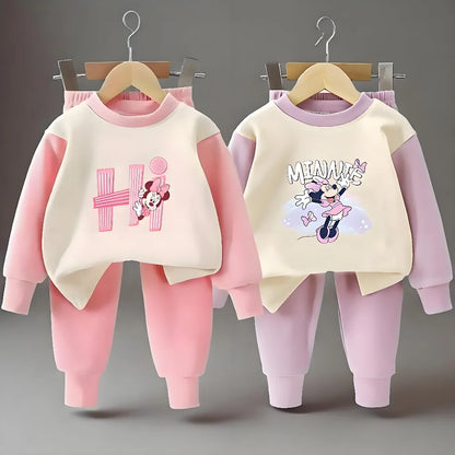 Autumn Long Sleeve Bottom Sleepwear Pajamas Sets