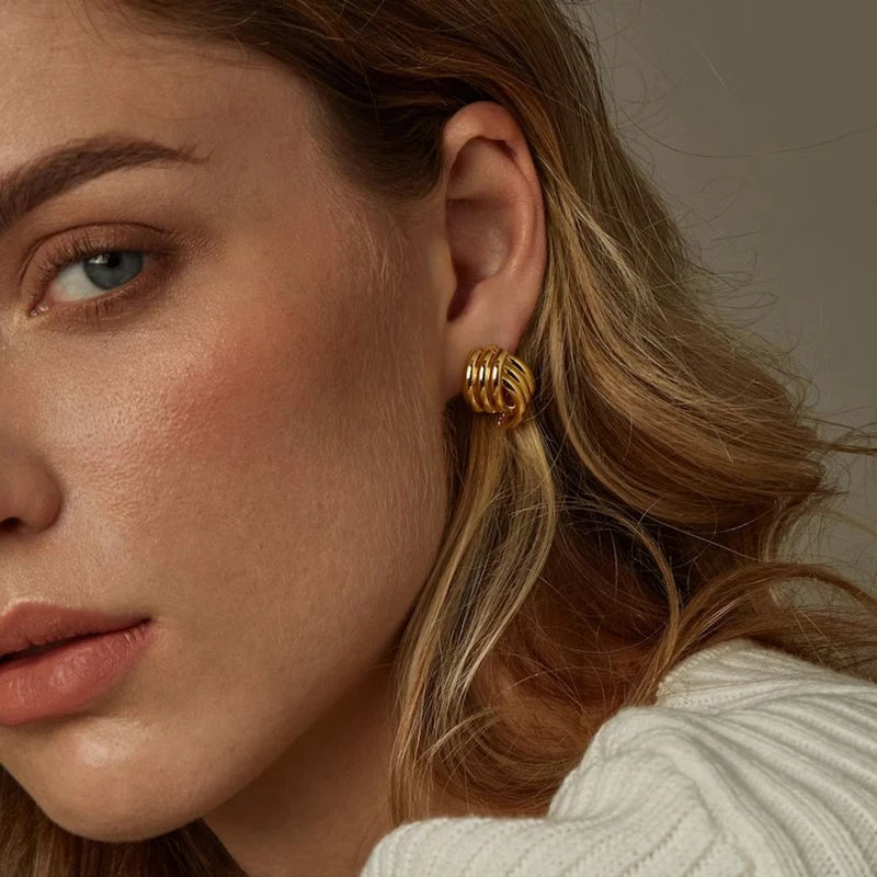 DANA Gold Color Stainless Steel Earring