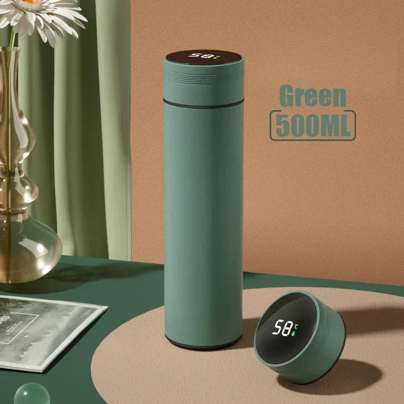 500ML Temperature Display Thermos Cup Stainless Steel Bottle
