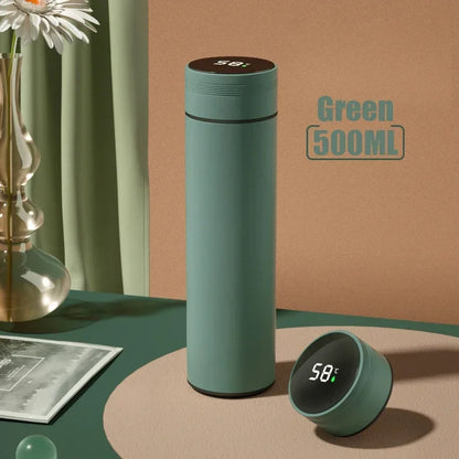 500ML Temperature Display Thermos Cup Stainless Steel Bottle
