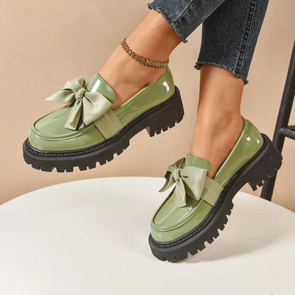 Plus Size Loafers British Style Platform Shoes