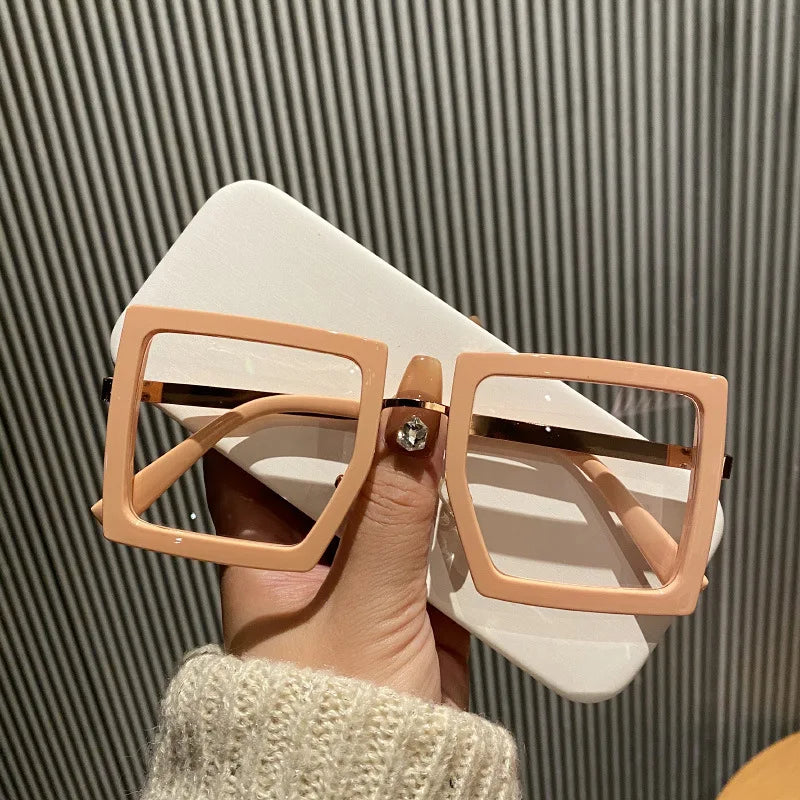 Large Frame Myopia Unisex Oversized Minus Diopter Eyeglasses