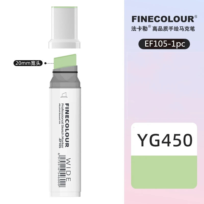 Finecolour 20mm Wide Markers Alcohol Line Sketching Art Markers Pen