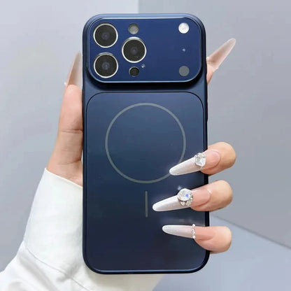 Original Nano Frosted Glass For Magsafe Wireless Charging Phone Case For iPhone  Magnetic Cover