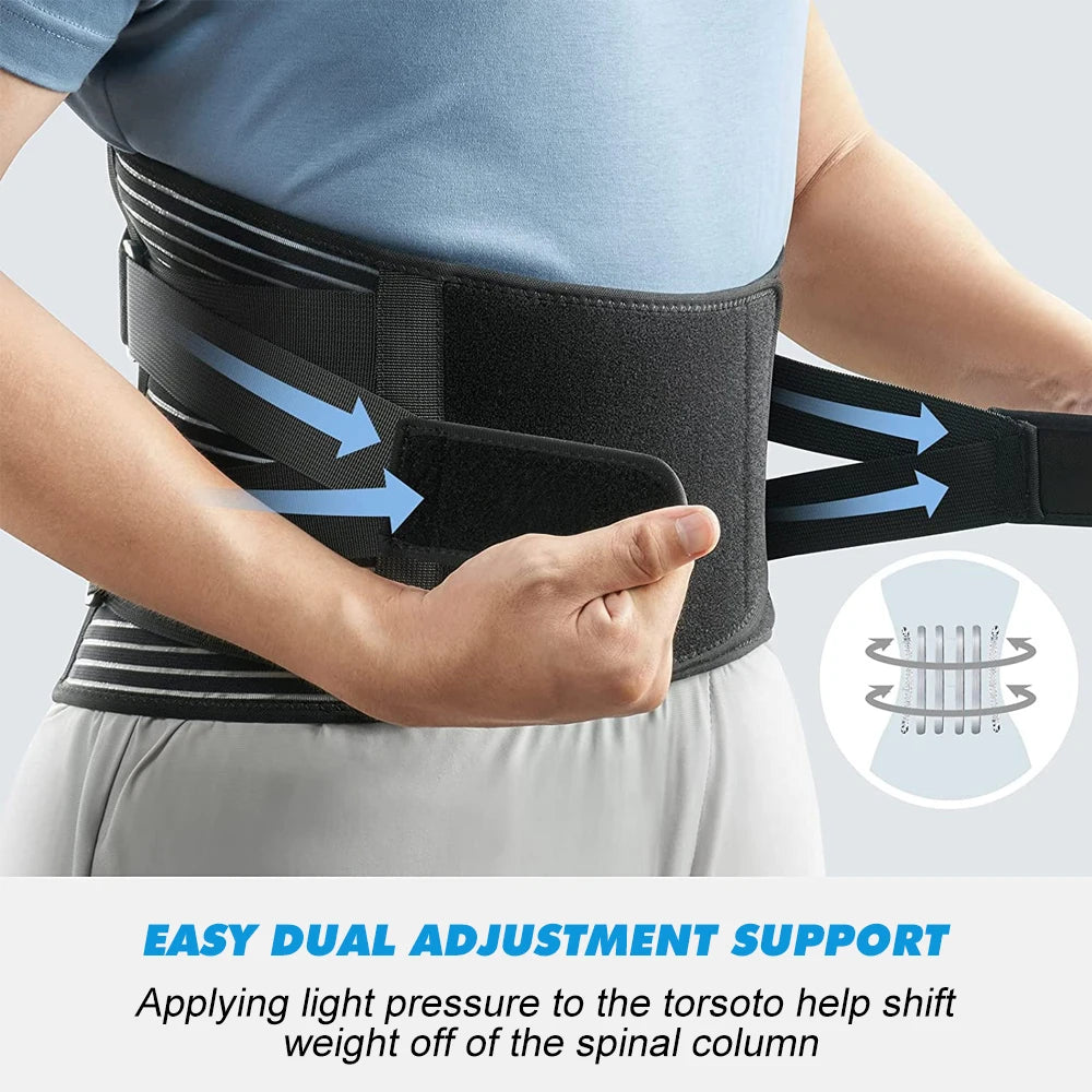 Double Pull Back Lumbar Support Belt