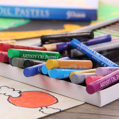 Artist Oil Pastel Set 12/25/50 Professional Painting Drawing Toxic Sticks