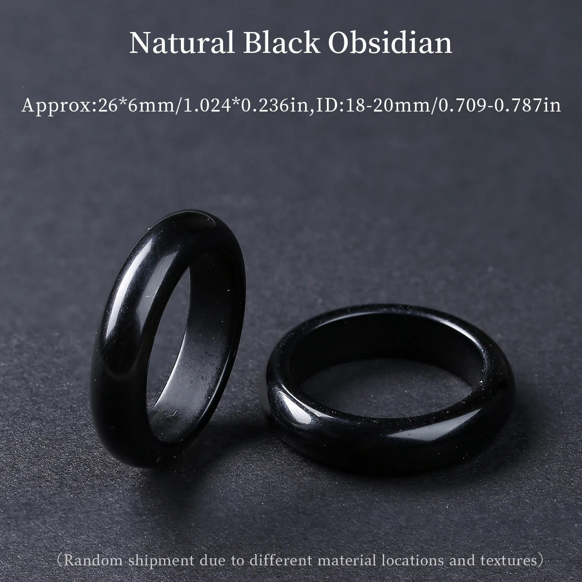 1 Pc Natural Crystal Stone Energy Healing Ring