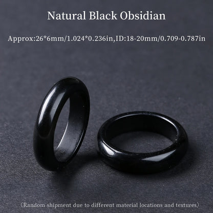 1 Pc Natural Crystal Stone Energy Healing Ring