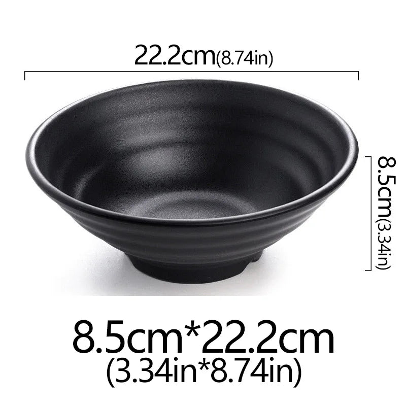 Frosted Melamine Ramen Bowl Imitation Porcelain